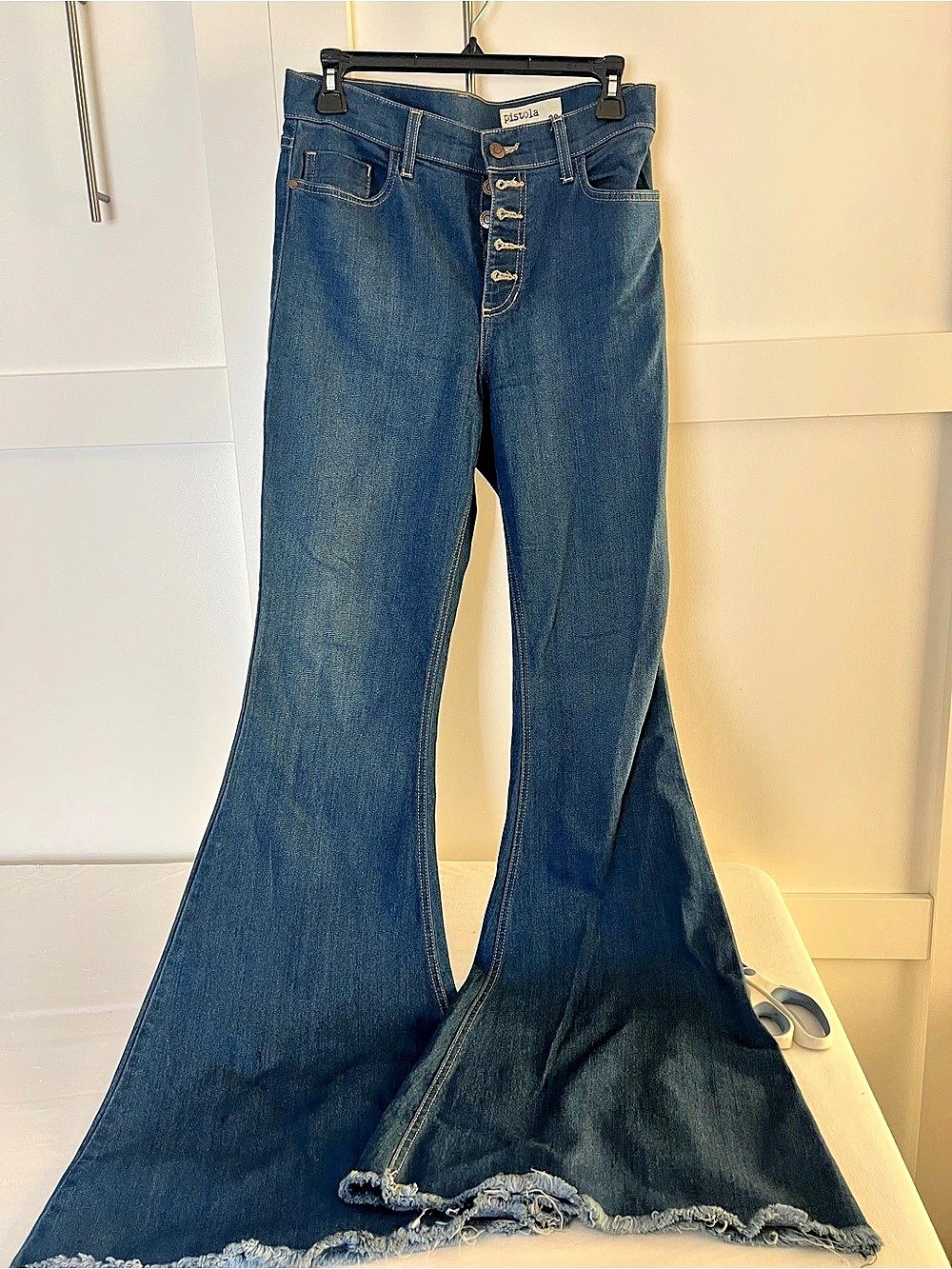 Pistola Flare Jeans in Blue Waist 29